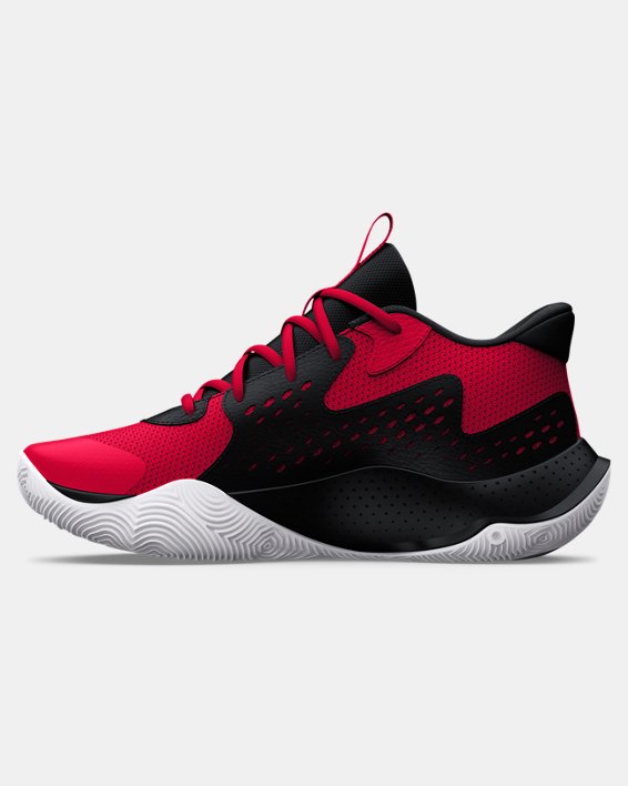 Unisex UA Jet '23 Basketball Shoes in Red image number 1